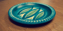 blue plate