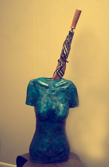 bust with umbrellrellas