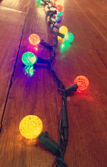 christmas lights vertical