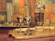 shaker and glass art