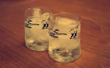 two glasses with drinks